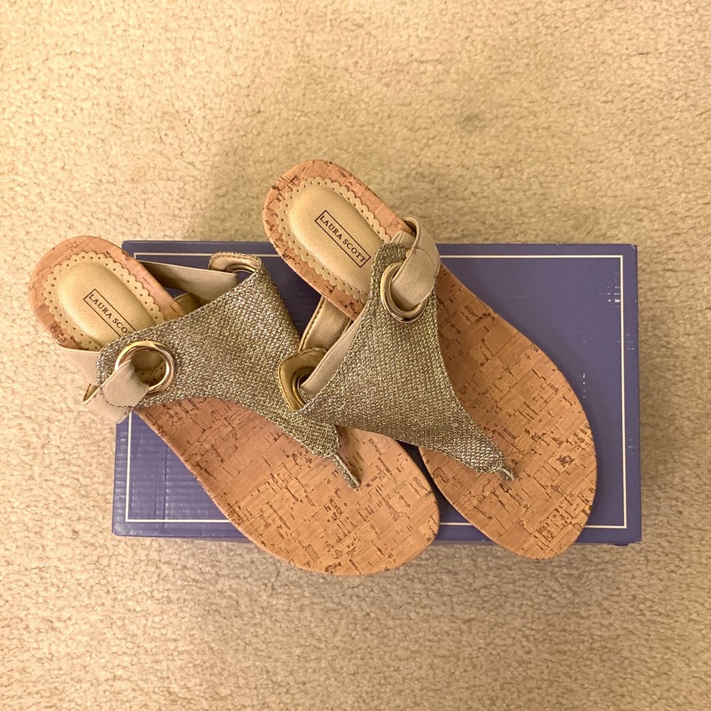 Gold sandals
